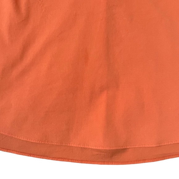 LAFAYETTE 148 Women's Orange Collared 3/4 Length Sleeve Blouse ~ Size Small - Picture 9 of 10